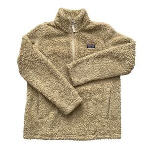 PATAGONIA Los Gatos Girls Size M-10  1/4 Zip Brown Pullover Fleece